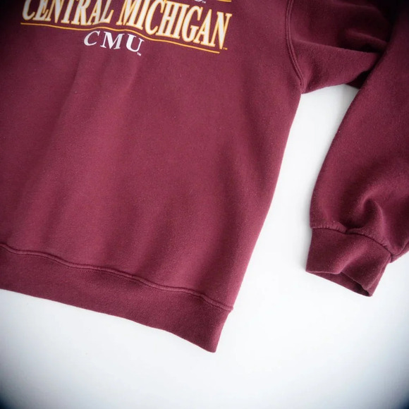 Vintage Jerzees NuBlend Maroon CMU Crewneck Sweater M - Picture 6 of 11